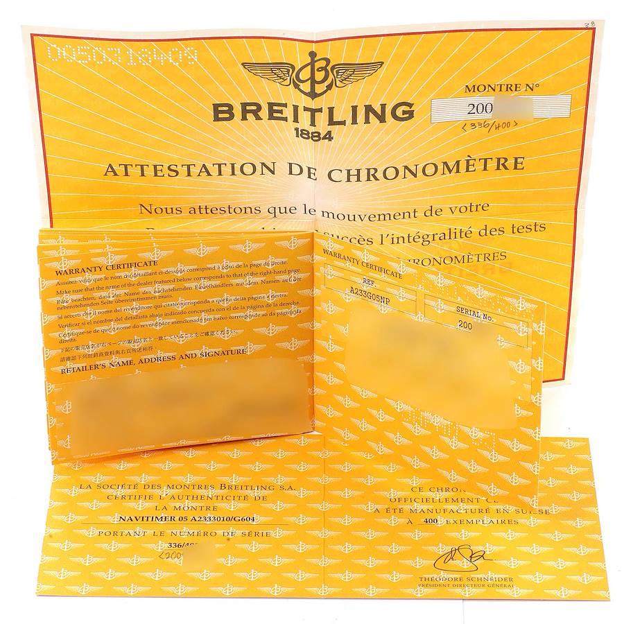 Breitling Navitimer Exemplaires Limited Edition Mens Watch A23330 Box Papers 2