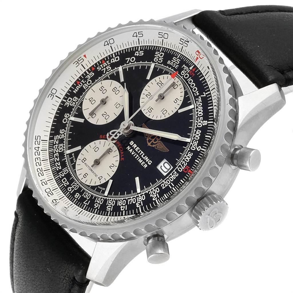 Breitling Navitimer Fighter Chronograph Men's Watch A13330 Box Papers In Good Condition In Atlanta, GA