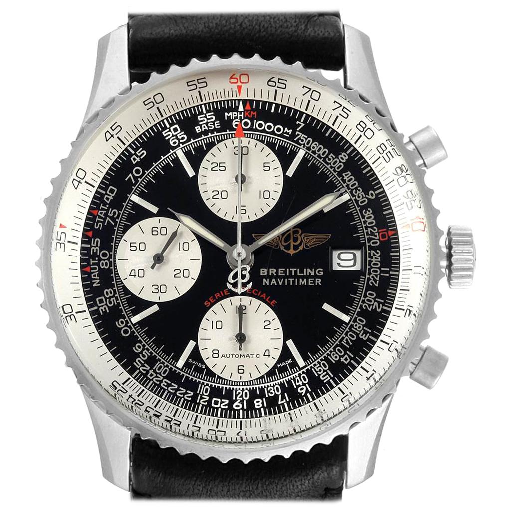 Breitling Navitimer Fighter Chronograph Men's Watch A13330 Box Papers