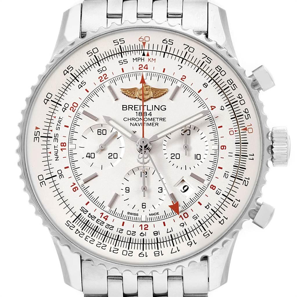 breitling navitimer silver