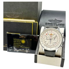 Breitling Navitimer GMT AB0441 Montre avec cadran en acier inoxydable et papier de boîte