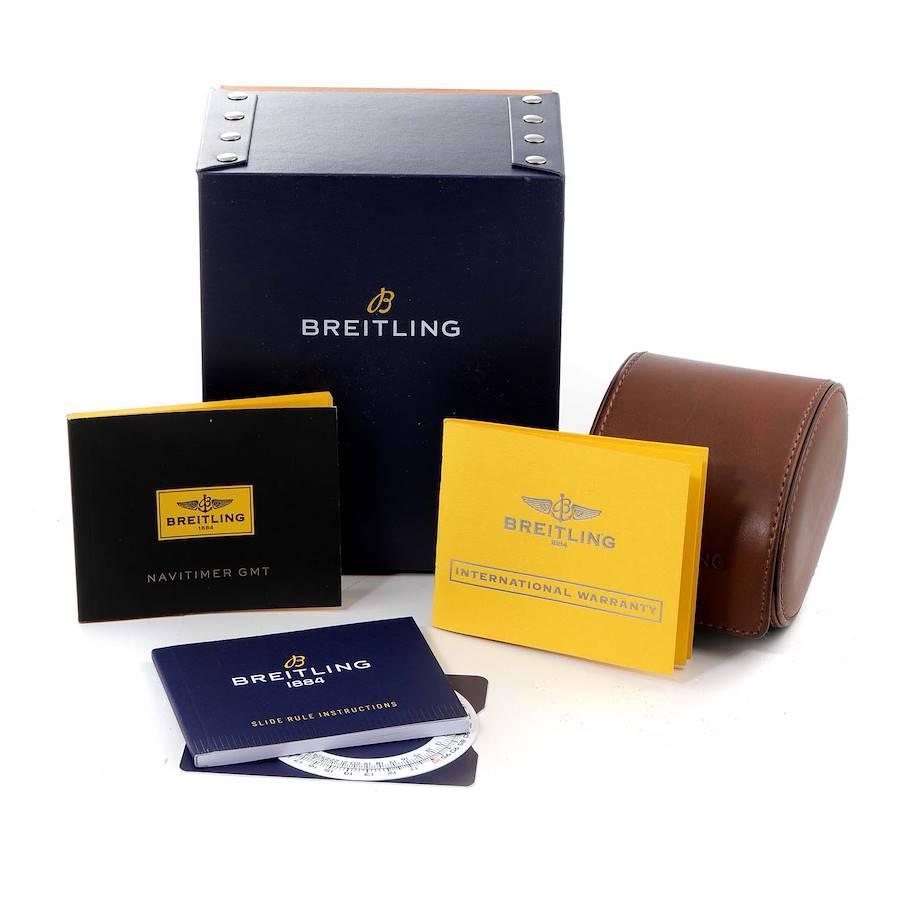 Breitling Navitimer GMT Stratos Graue Uhr in limitierter Auflage AB0441 mit Boxpapieren im Angebot 5