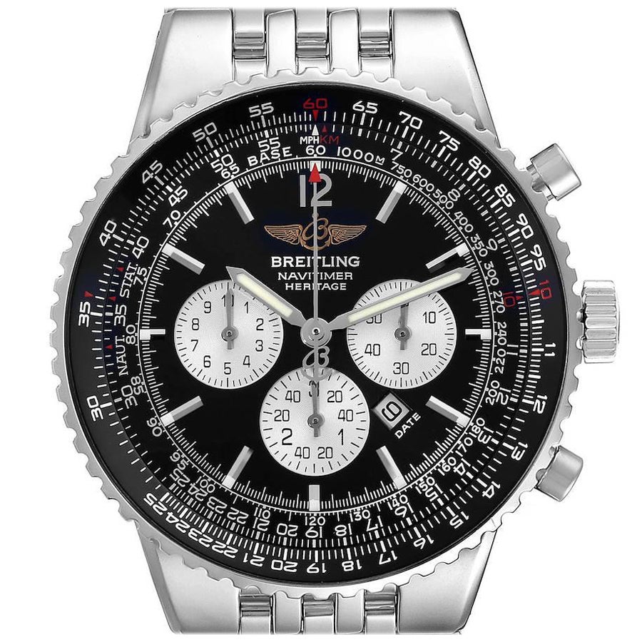 Montre Hommes Breitling Navitimer Heritage Cadran noir Acier A35350