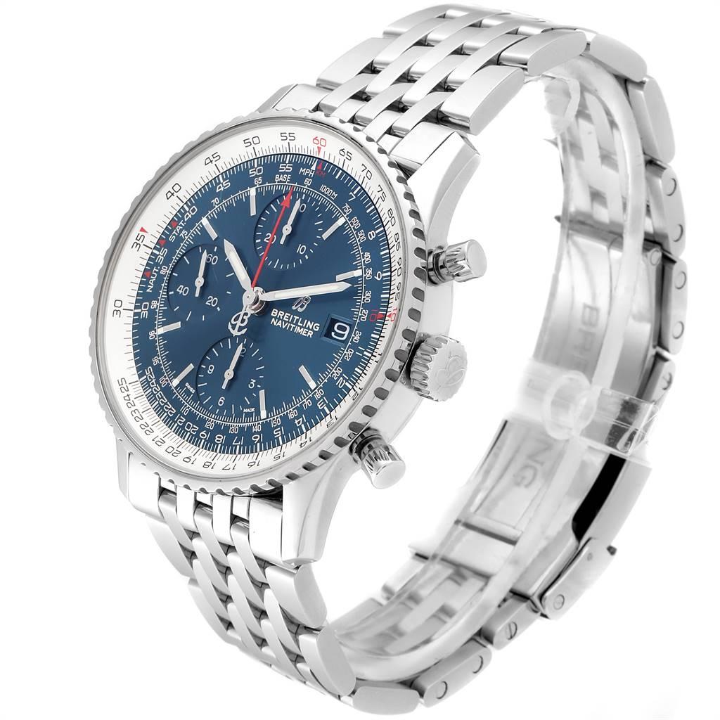 Breitling Navitimer Heritage Blue Dial Men's Watch A13324 Box Papers For Sale 1