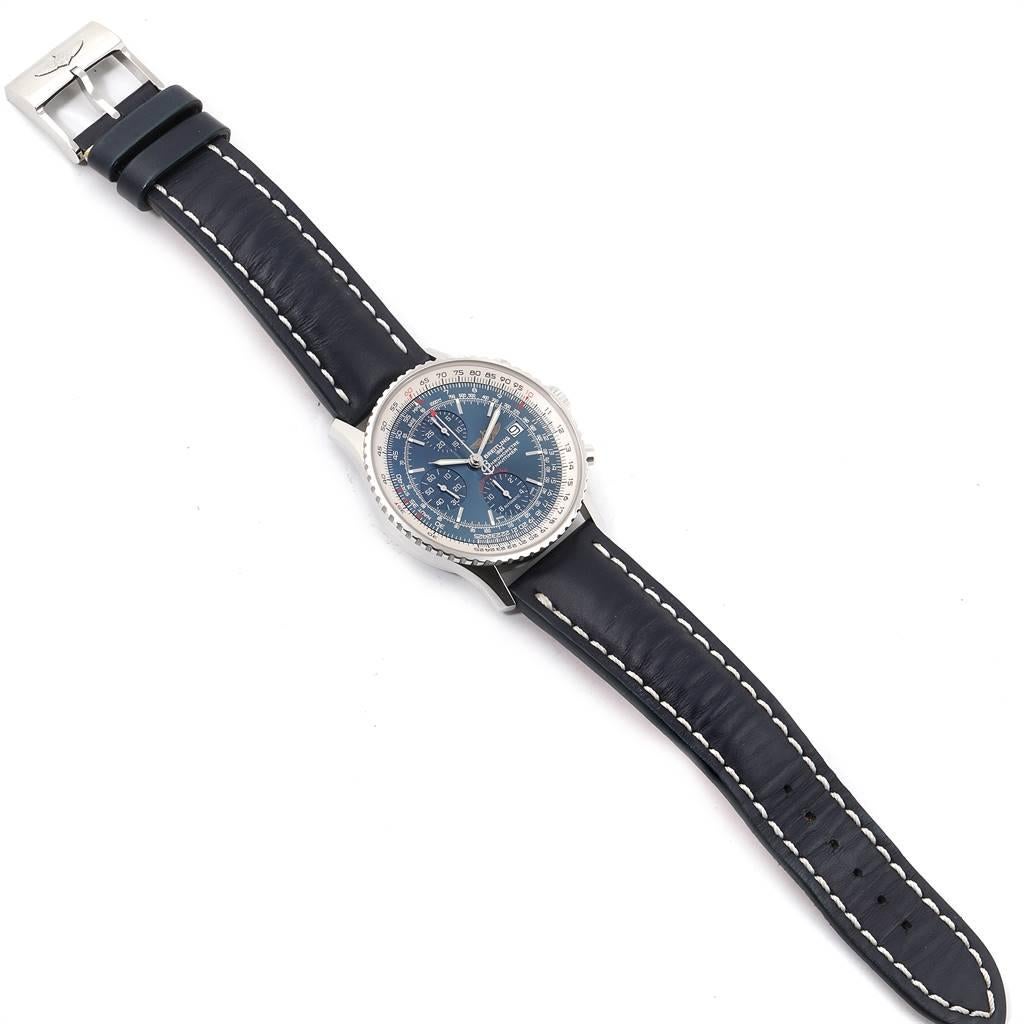 Breitling Navitimer Heritage Blue Dial Men's Watch A13324 Box Papers For Sale 3