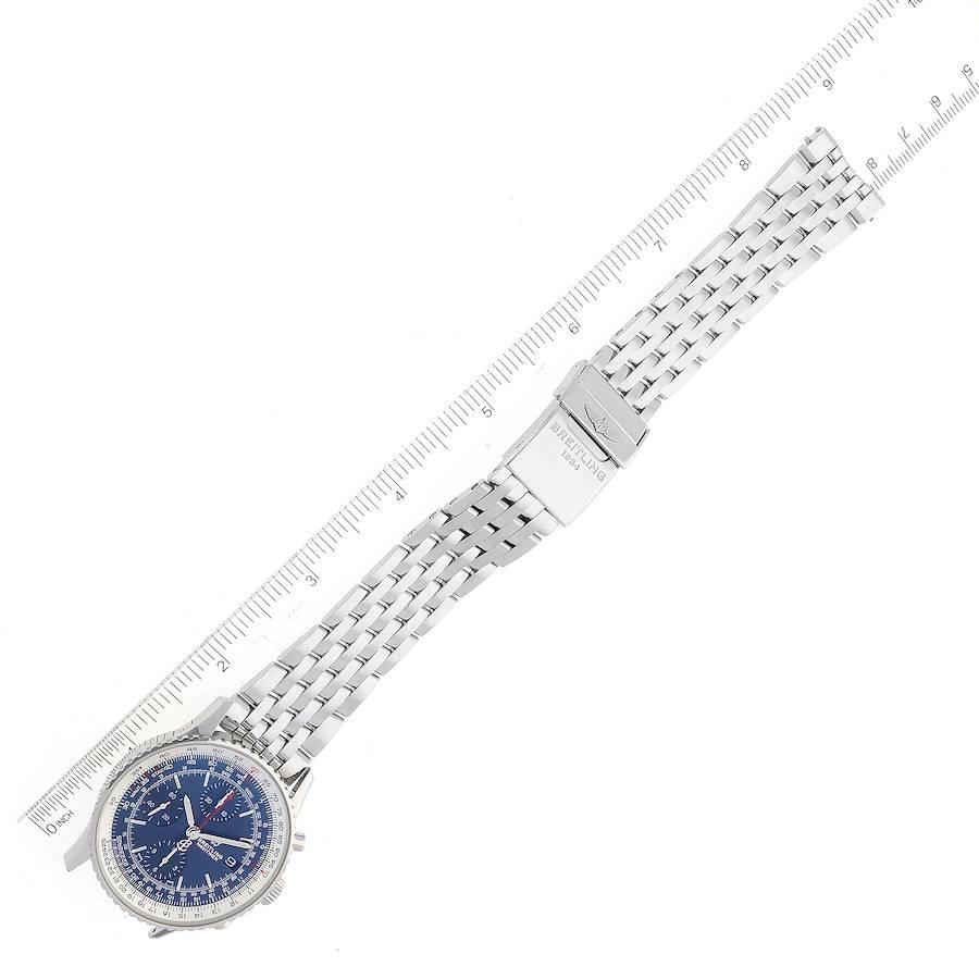 Breitling Navitimer Heritage Stahl-Herrenuhr mit blauem Zifferblatt A13324 Boxkarte 2