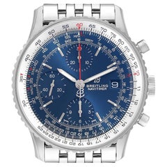 Breitling Navitimer Heritage Stahl-Herrenuhr mit blauem Zifferblatt A13324 Boxkarte