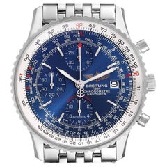 Breitling Navitimer Heritage Blue Dial Steel Mens Watch A13324 Box Papers