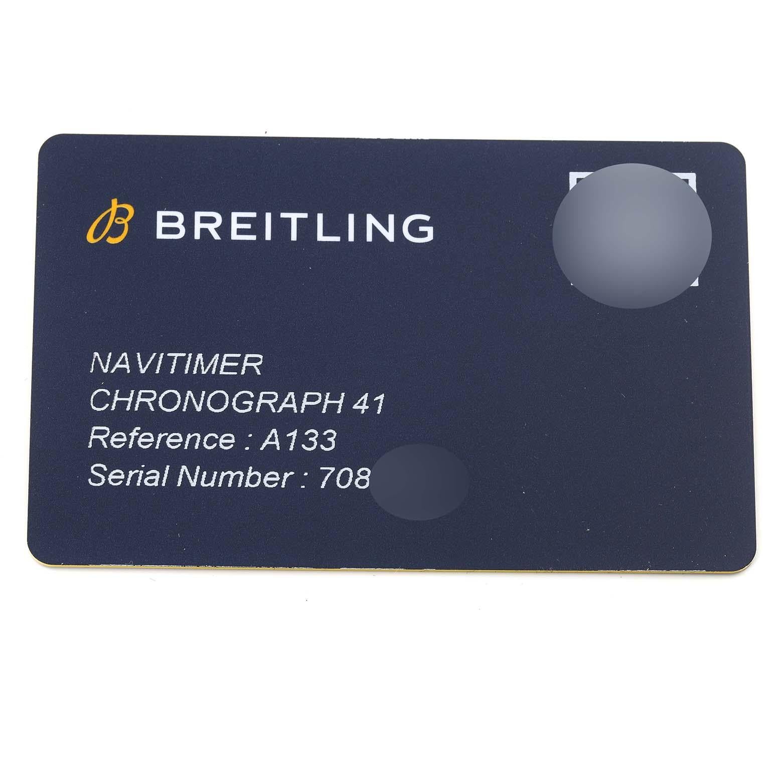 Breitling Navitimer Heritage Silver Dial Steel Mens Watch A13324 Unworn 6