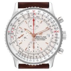 Breitling Navitimer Heritage Stahl-Herrenuhr mit silbernem Zifferblatt A13324 Ungetragen