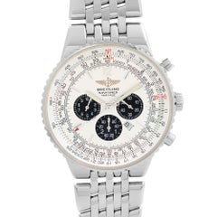 Breitling Navitimer Heritage Herrenuhr A35350 aus Edelstahl mit weißem Panda-Zifferblatt