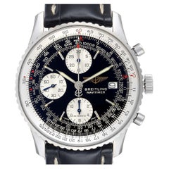 Breitling Navitimer II Stahl-Herrenuhr mit schwarzem Zifferblatt A13022