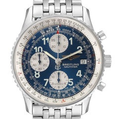 Stahl-Herrenuhr A13022 von Breitling Navitimer II mit blauem arabischem Zifferblatt