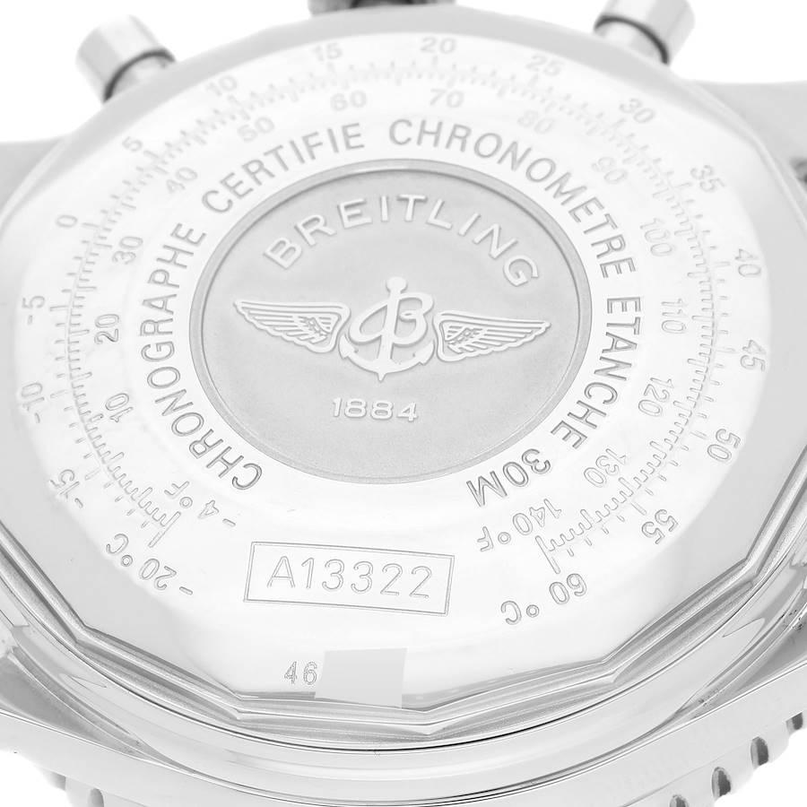 Breitling Navitimer II Chronograph Black Dial Steel Mens Watch A13322 3