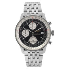 Breitling Navitimer II Cronografo in acciaio Quadrante Nero Orologio Automatico Uomo A13322