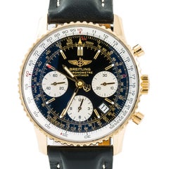 Breitling Navitimer K23322 Mens Automatic Watch Chronograph 18K YG