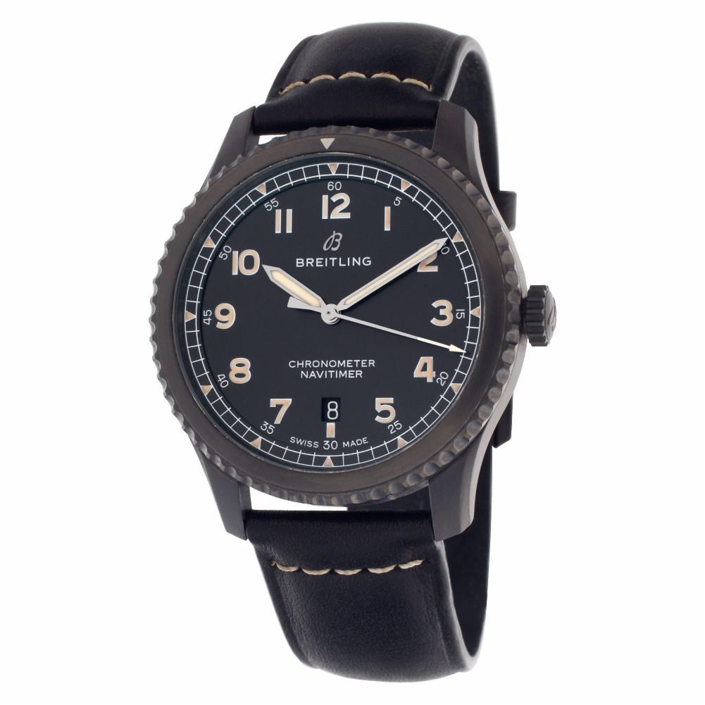 Breitling Navitimer M17314101B1X1 Black Steel Black Dial Automatic Watch (Moderne) im Angebot