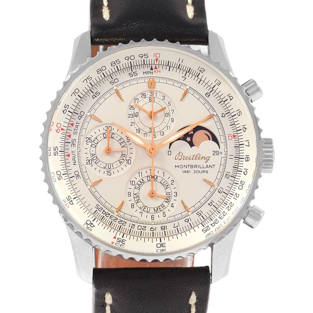 Breitling Navitimer Monbrillant 1461 Jours Men s Moonphase Watch A19030 For Sale at 1stDibs