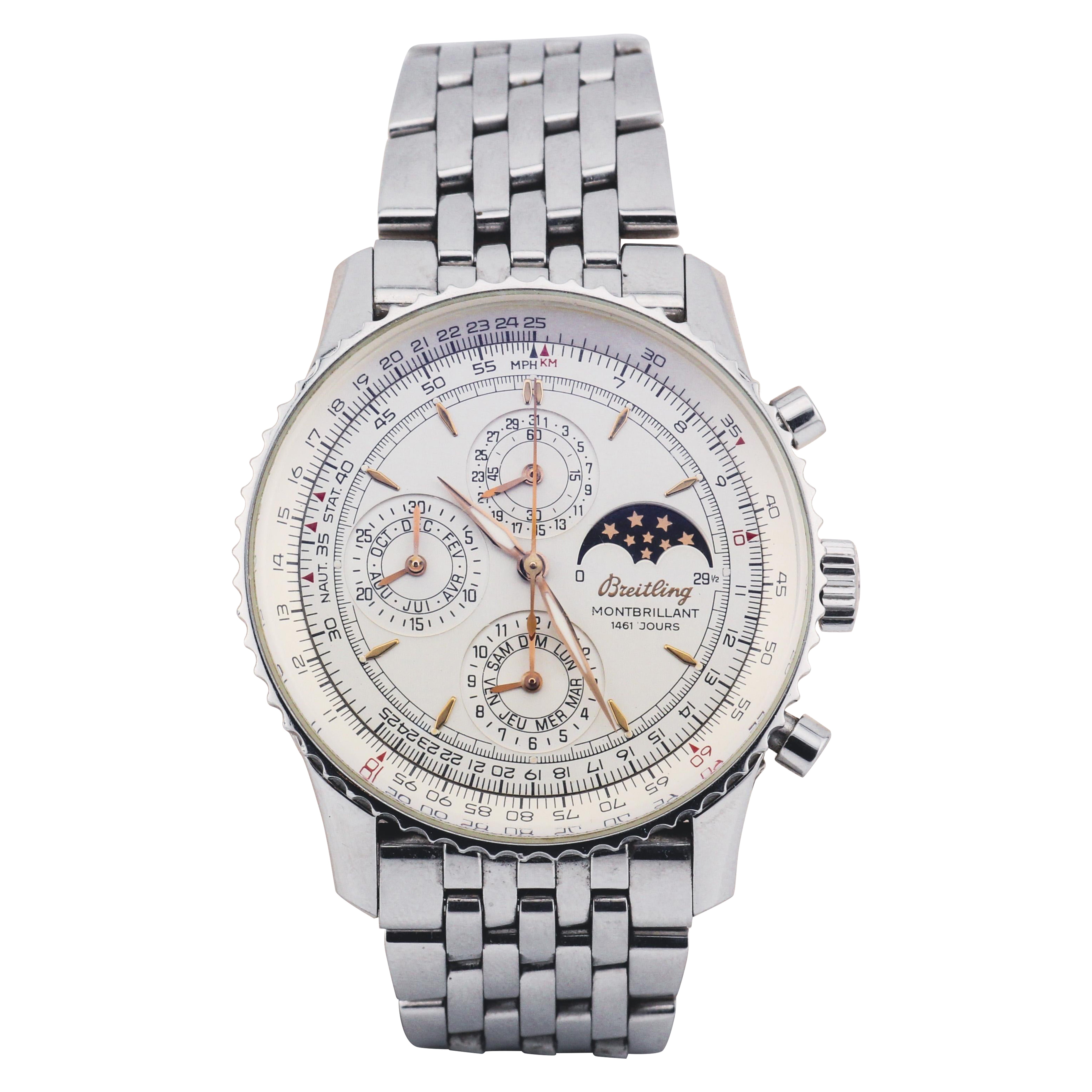 Breitling Navitimer Montbrillant 1461 Jours A19030 avec cadran blanc
