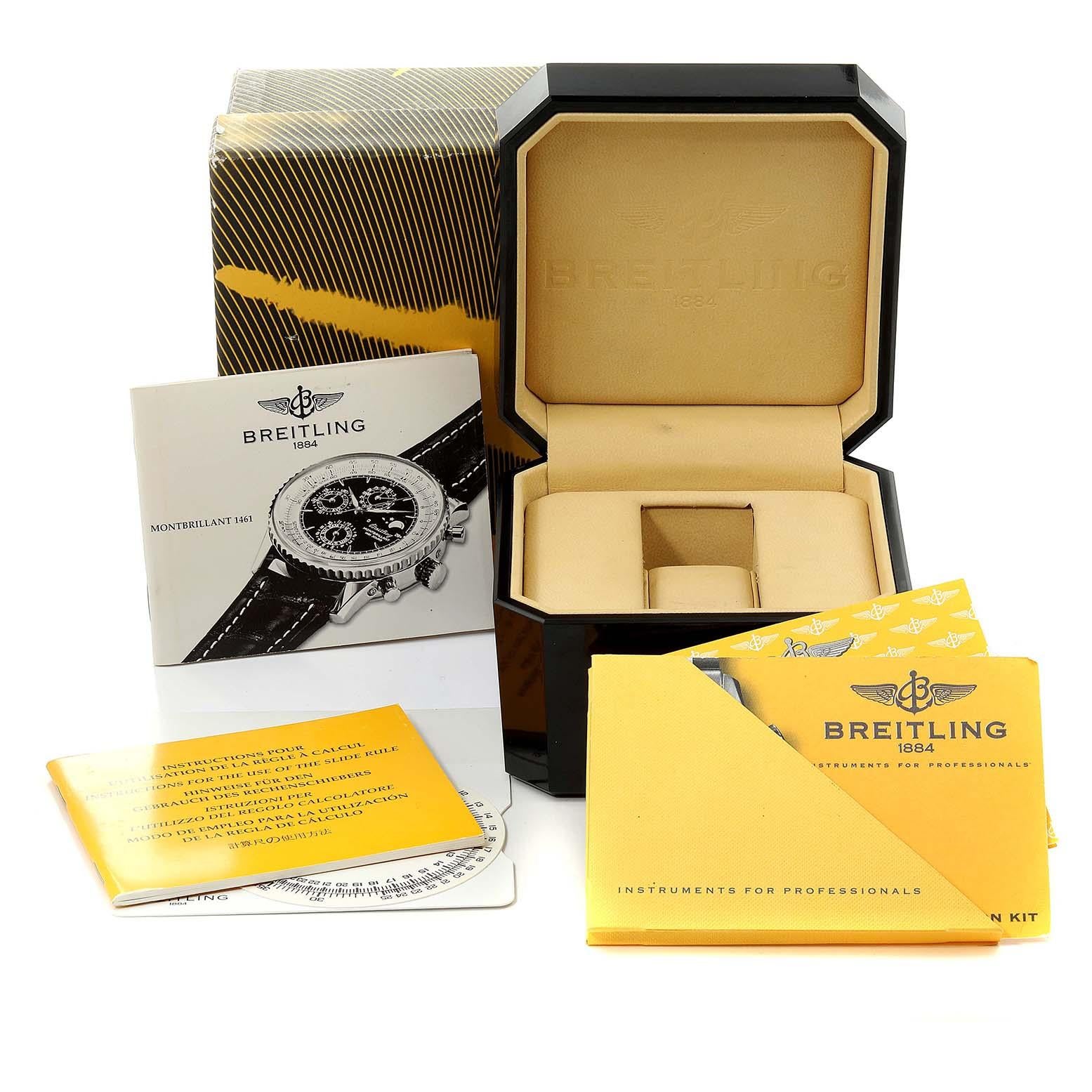 Breitling Navitimer Montbrillant 1461 Jours Moonphase Herrenuhr A19030 im Angebot 8