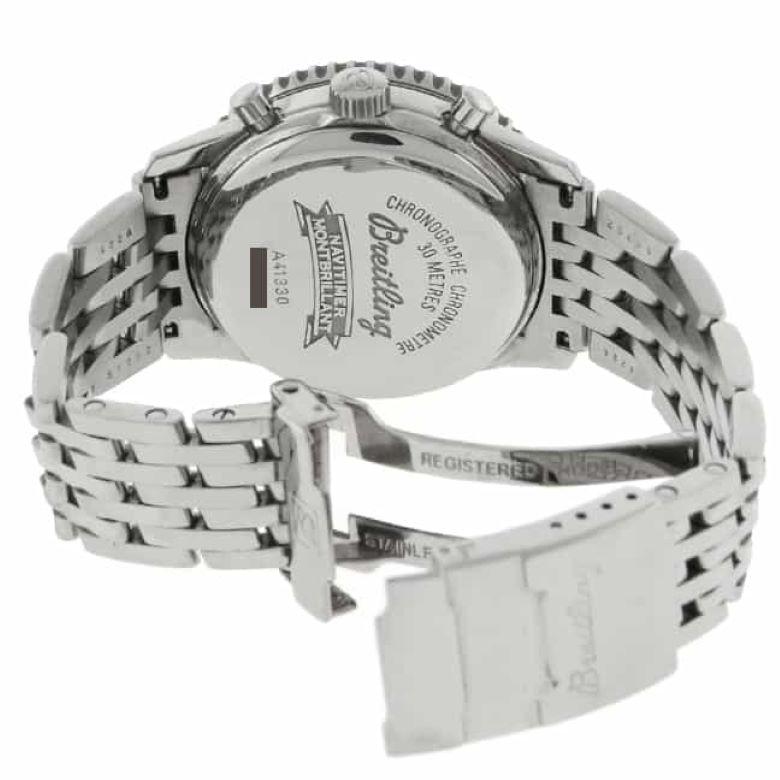 Breitling Navitimer Montbrillant Chronograph Automatic Stainless Steel Watch For Sale 1