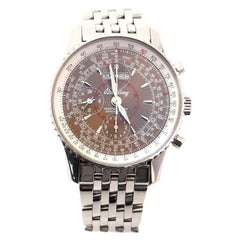 Breitling Navitimer Montbrillant Datora Chronograph Automatic Watch Inox