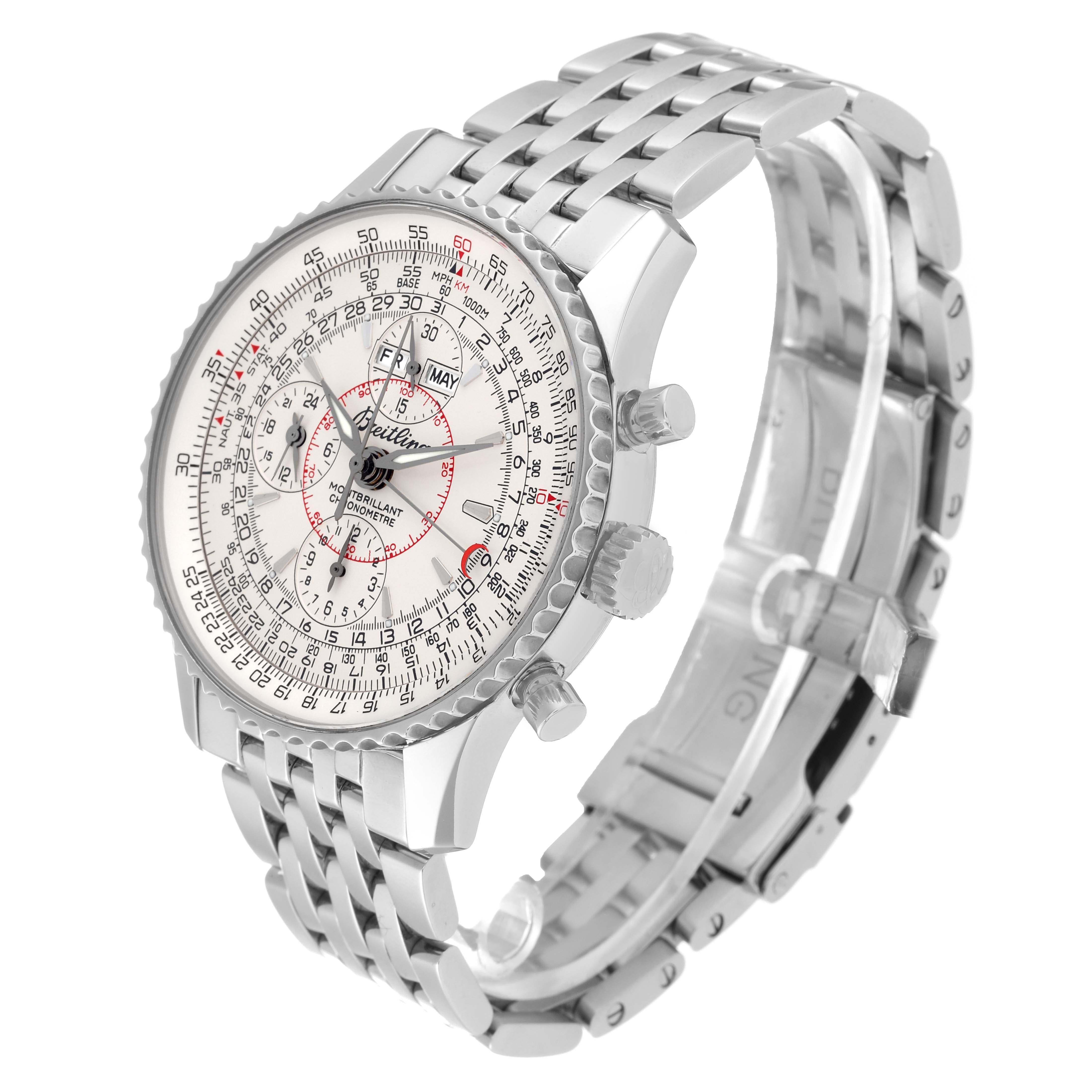 Breitling Navitimer Montbrillant Datora Steel Mens Watch A21330 Box Papers 4