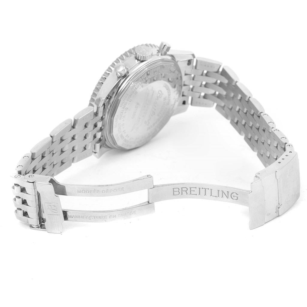 Breitling Navitimer Montbrillant Datora Steel Men's Watch A21330 For Sale 4