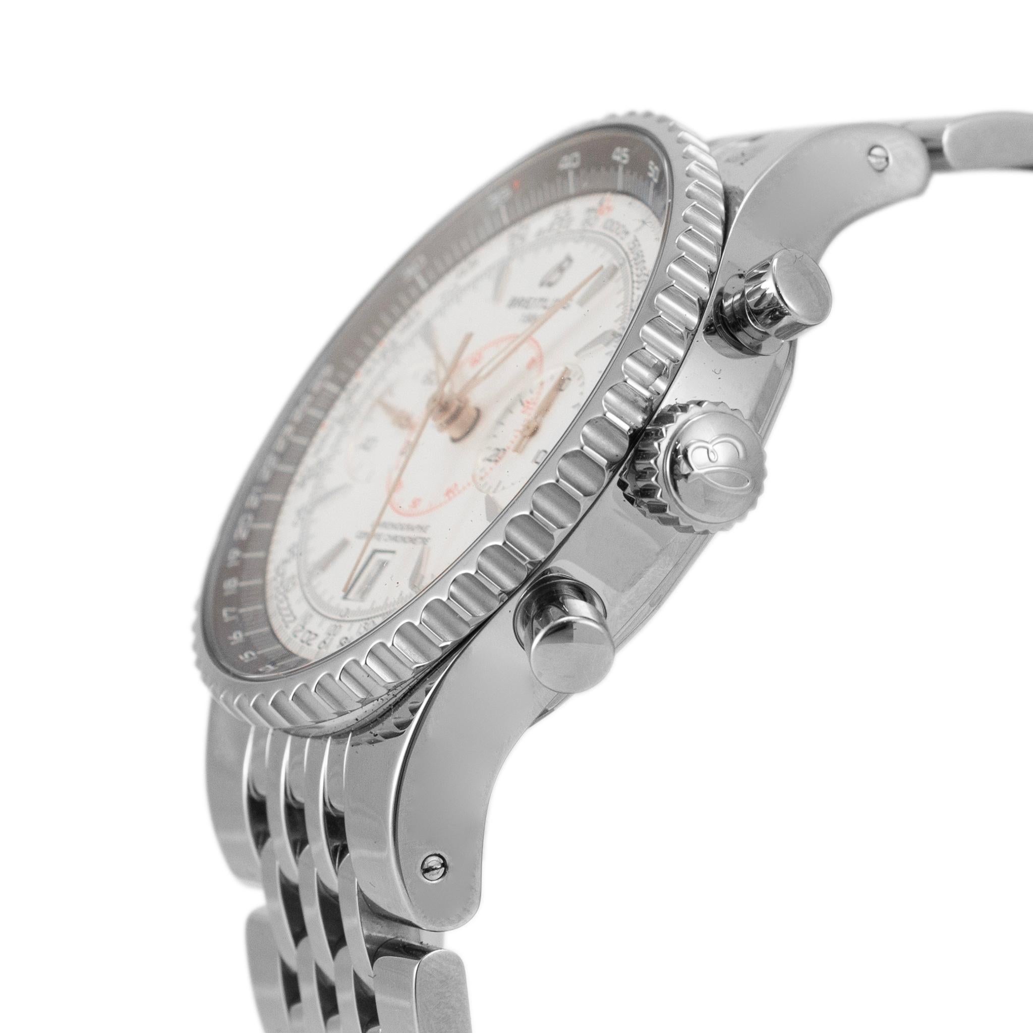 Breitling Navitimer Montbrillant Legenden 47MM A23340 Edelstahl Herrenuhr im Zustand „Hervorragend“ in Houston, TX