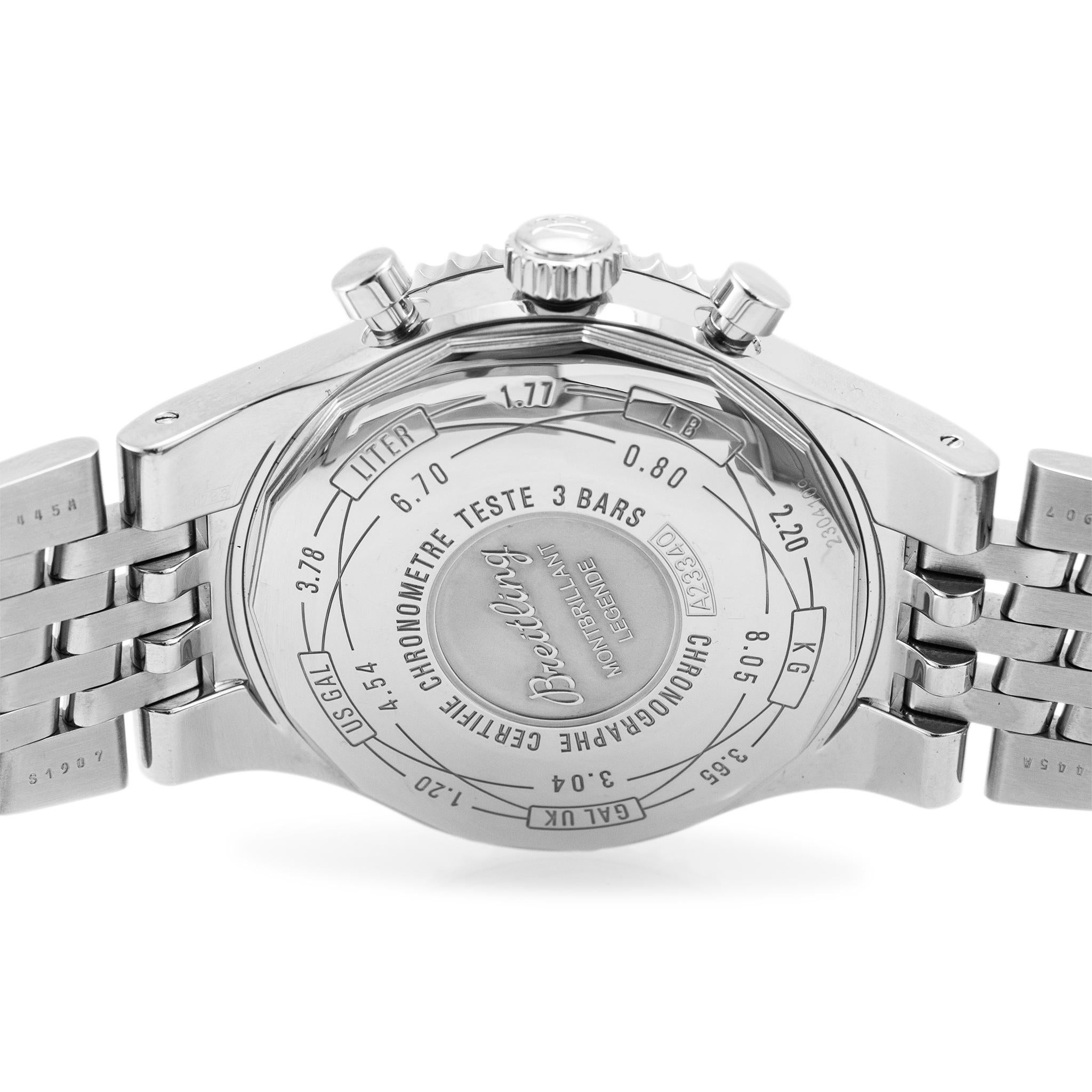 Breitling Navitimer Montbrillant Legenden 47MM A23340 Edelstahl Herrenuhr 1