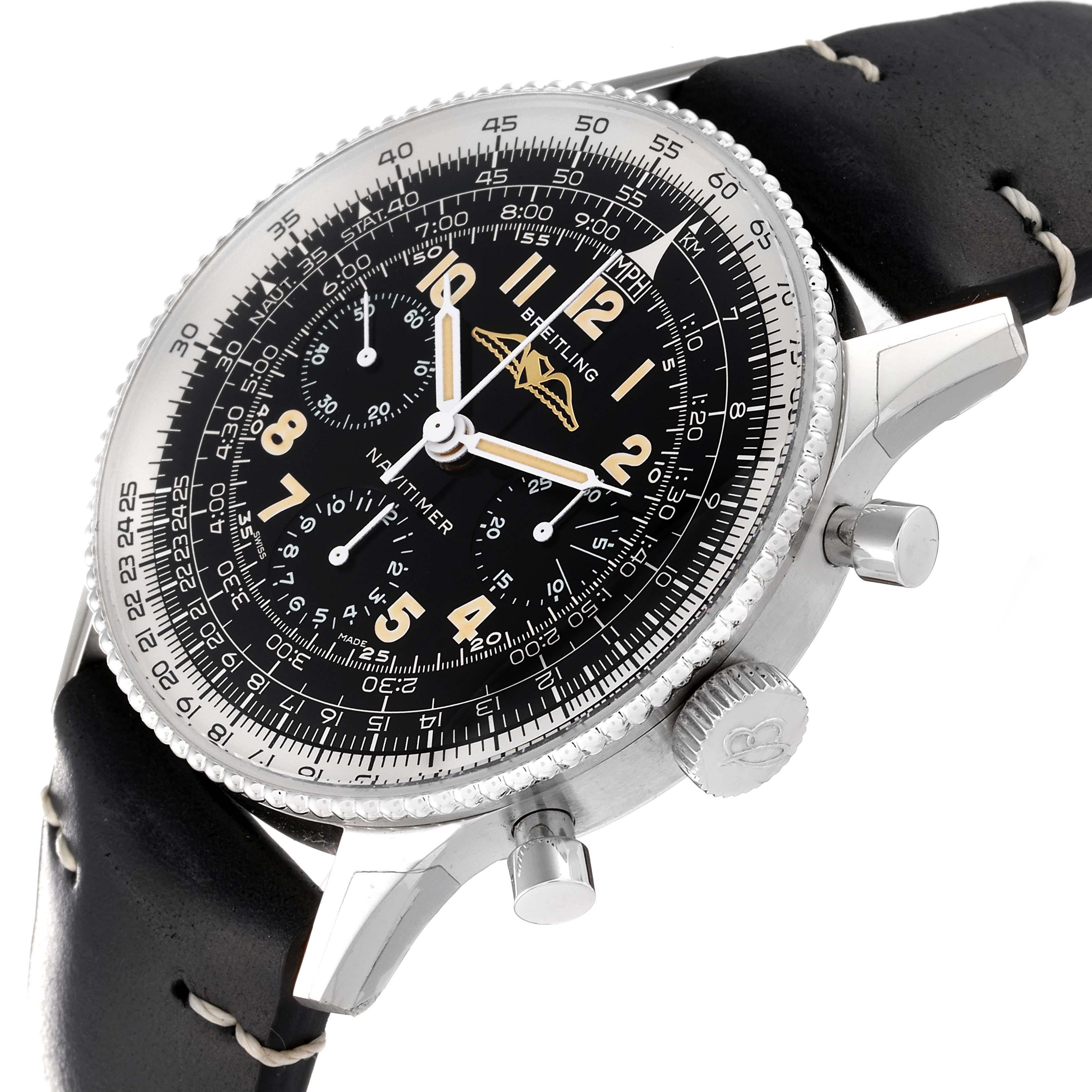 Breitling Navitimer Re-Edition Steel Mens Watch AB0910 Box Card For Sale 1