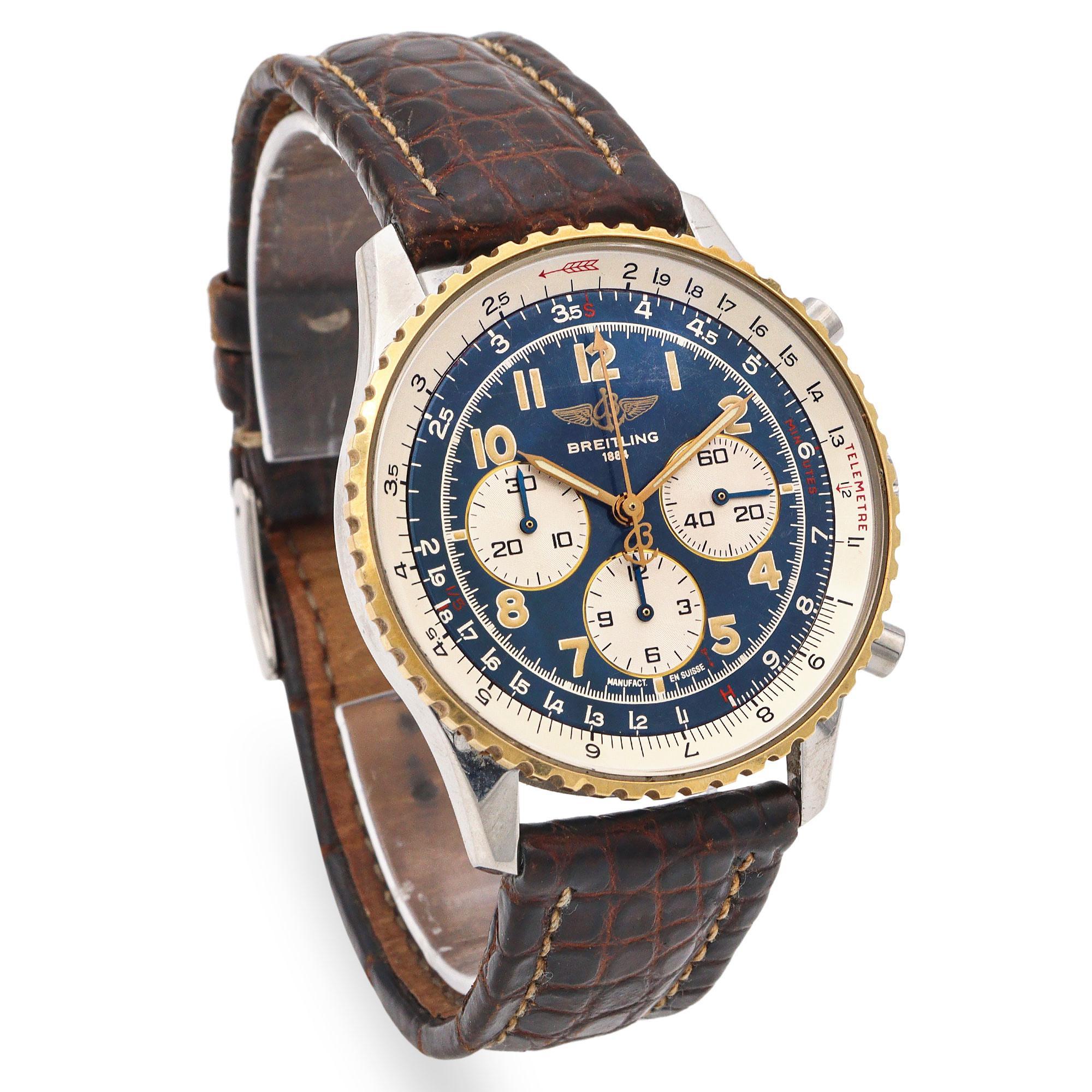 Breitling Navitimer Stainless Steel Chronograph Automatic Men's Watch Ref.D30022 For Sale 1