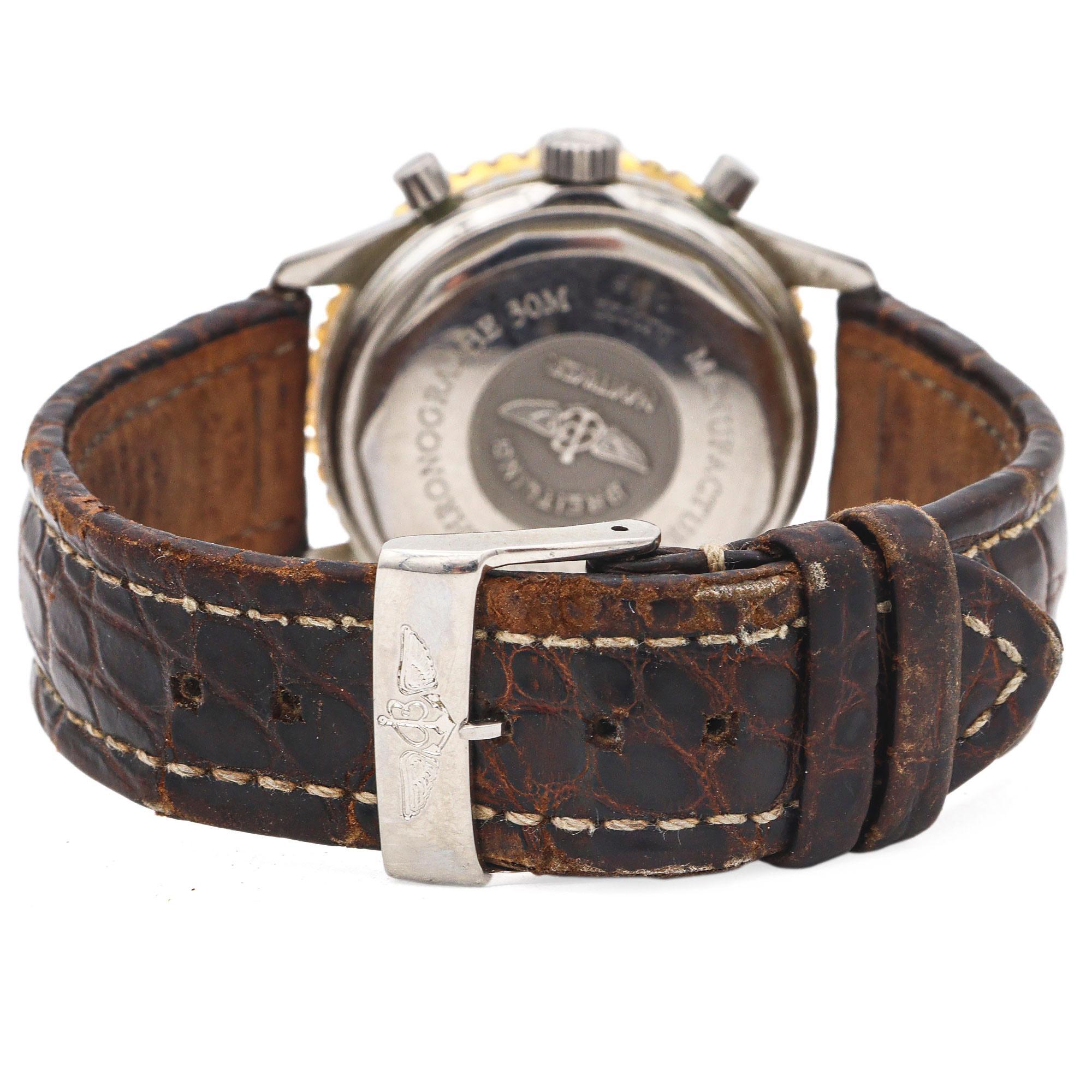 Breitling Navitimer Stainless Steel Chronograph Automatic Men's Watch Ref.D30022 For Sale 3