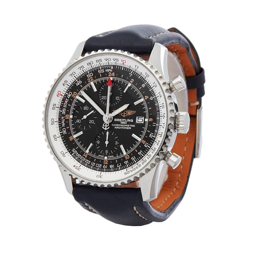 Ref: W4871
Manufacturer: Breitling
Model: Navitimer
Model Ref: A2432212
Age: 31st January 2015
Gender: Mens
Complete With: Box, Manuals & Guarantee
Dial: Black Baton
Glass: Sapphire Crystal
Movement: Automatic
Water Resistance: To Manufacturers