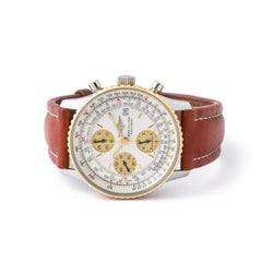 Breitling Navitimer Edelstahl Gelbgold-Armbanduhr 1990er Jahre