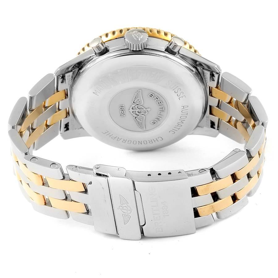 Breitling Navitimer Steel Yellow Gold Chronograph Mens Watch B13019 For Sale 2