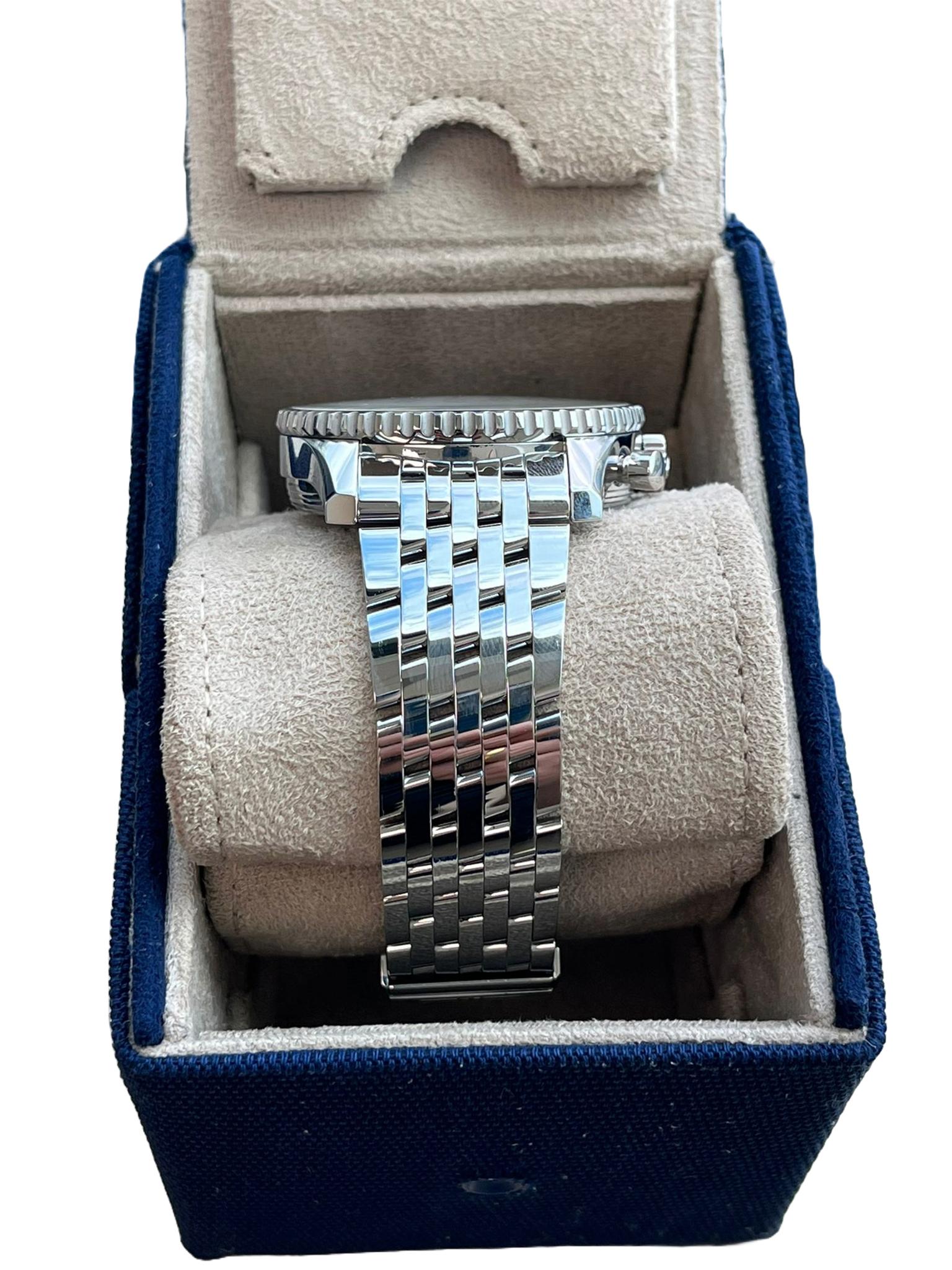 Breitling Navitimer World 46mm Chronograph Blue Dial Steel Band Men Watch A24322 For Sale 5