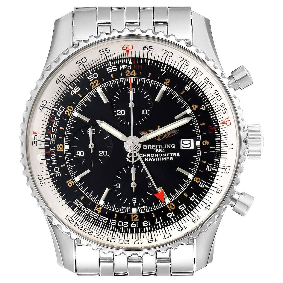 Breitling Navitimer Fighter Panda Dial Steel Watch A13330 Box Papers ...