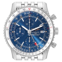 Stahl-Herrenuhr A24322 von Navitimer mit Weltblauem Zifferblatt von Breitling