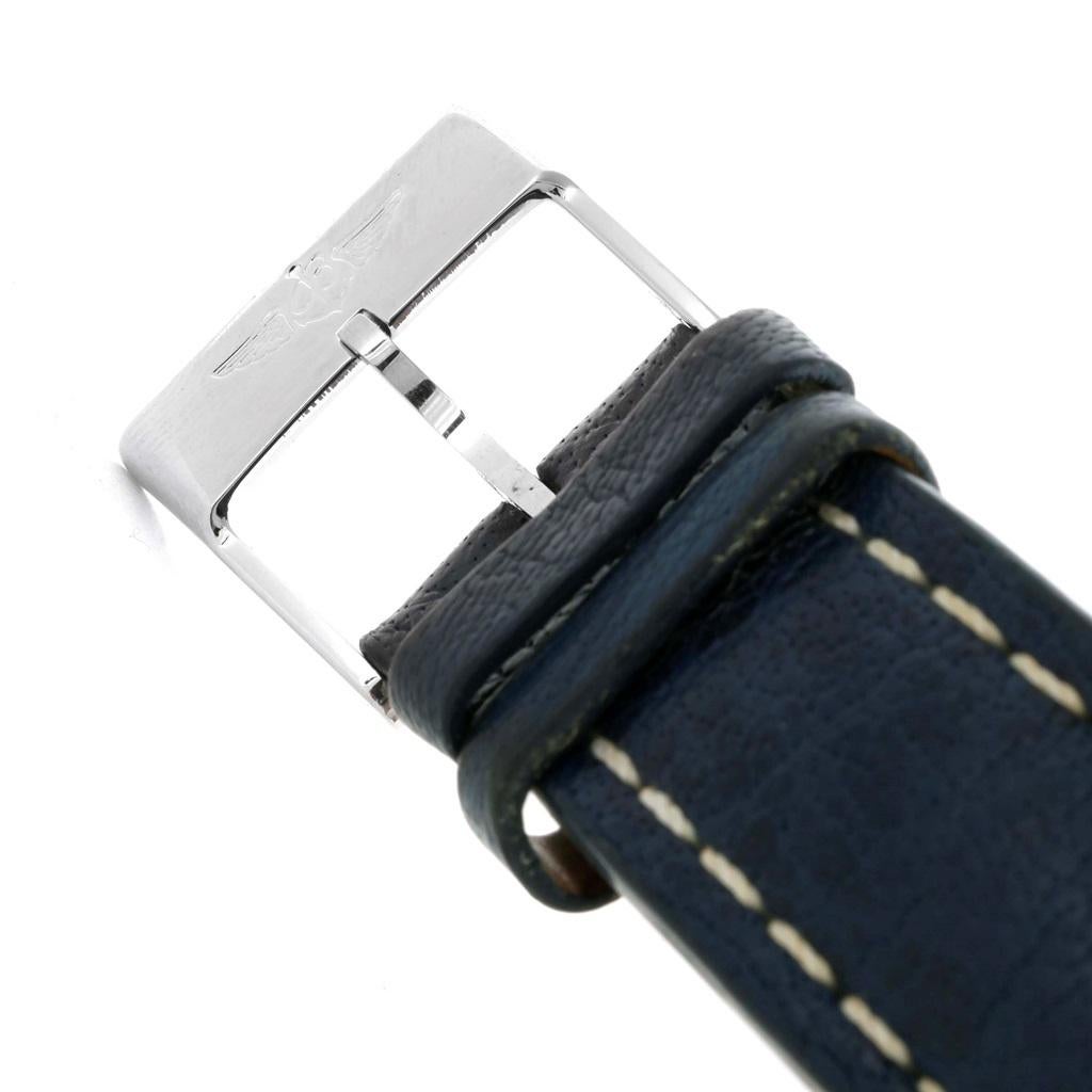 Breitling Navitimer World Chrono GMT Blue Dial Steel Watch A24322 4
