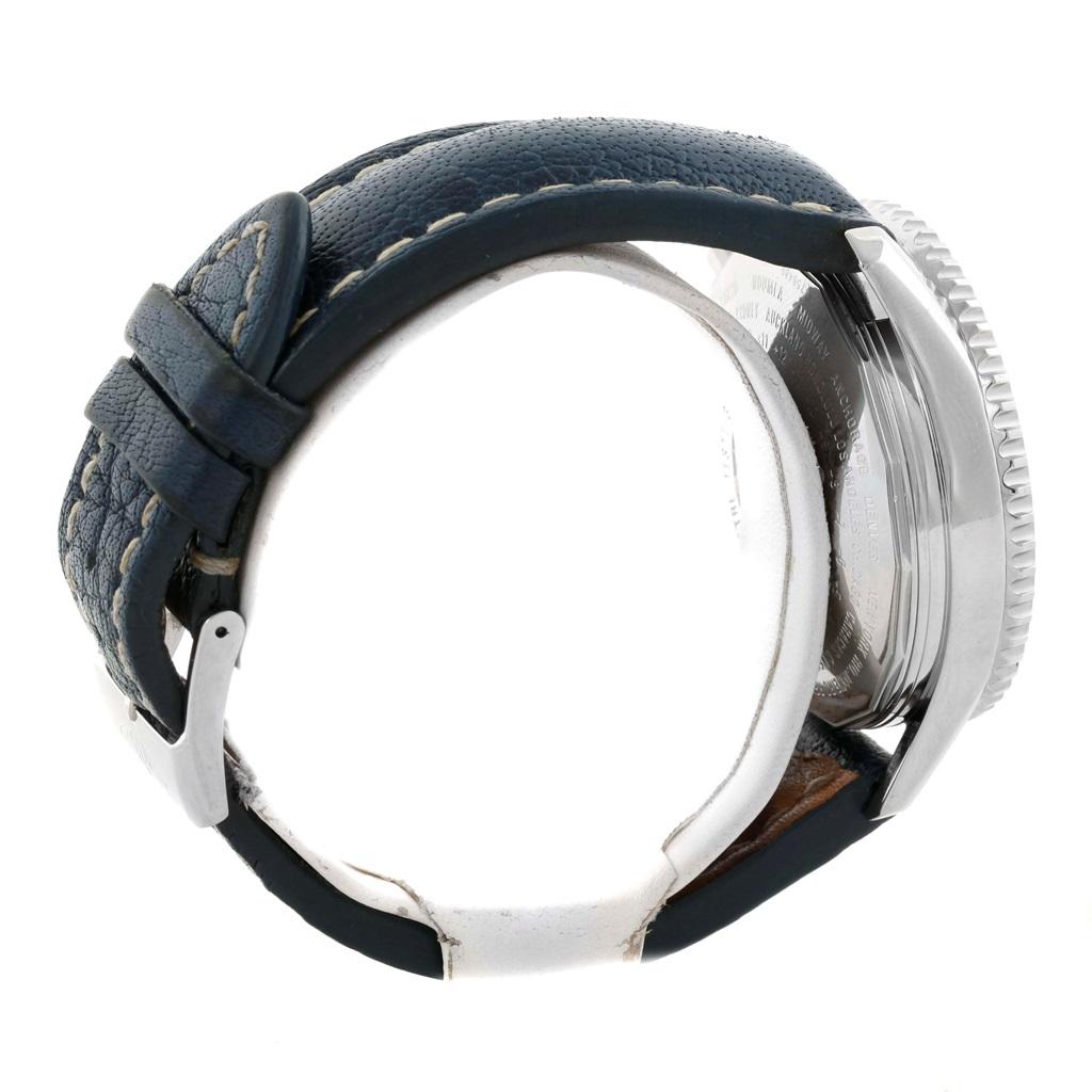 Breitling Navitimer World Chrono GMT Blue Dial Steel Watch A24322 5
