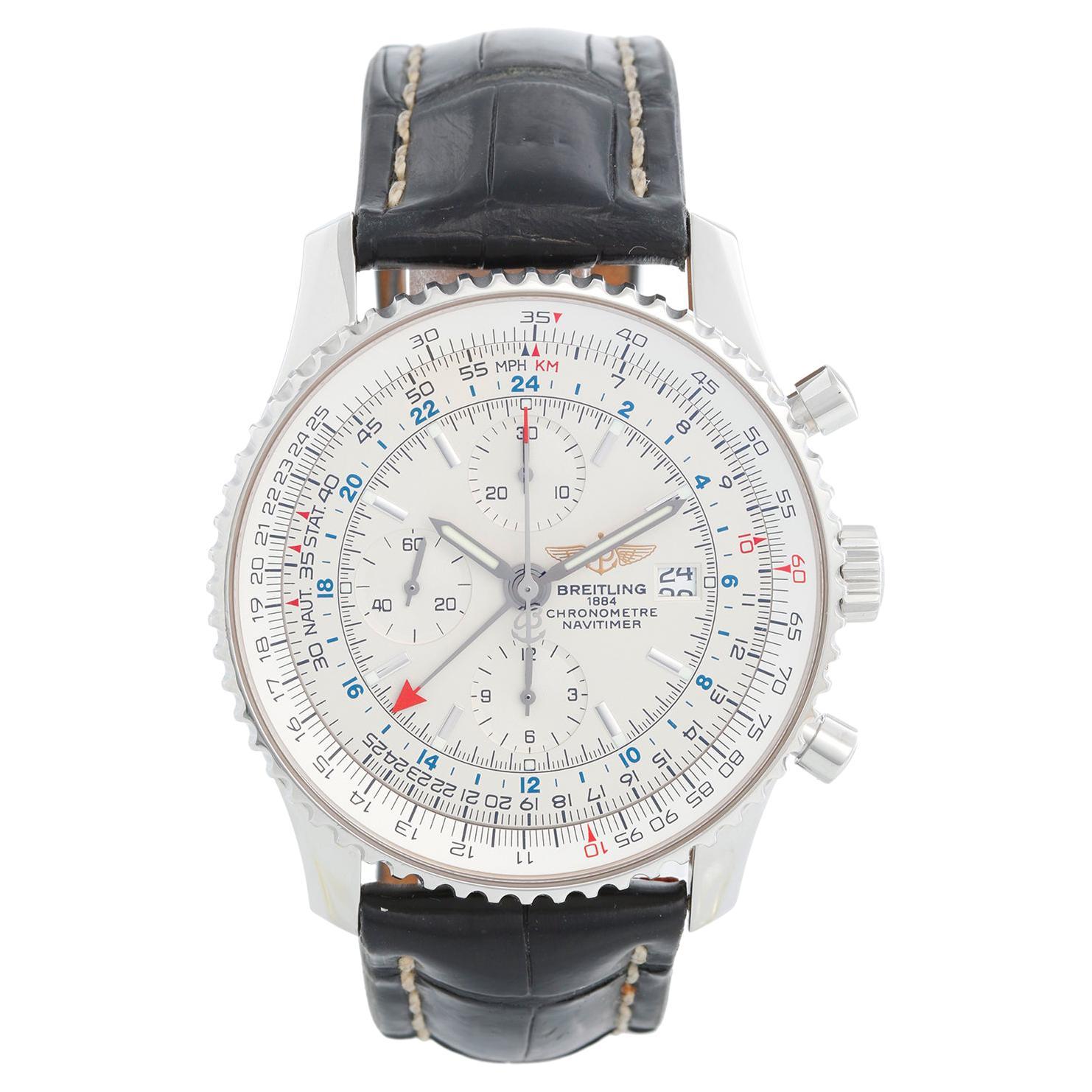 Breitling Navitimer World Chronograph Men's Steel Watch A24322
