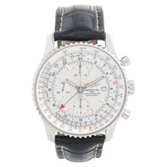 Vintage Breitling Navitimer World Chronograph Men's Steel Watch A24322
