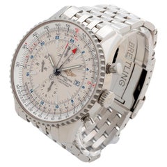 Vintage Breitling Navitimer World/ GMT Chrono Wristwatch Ref A24322, 46mm Case. C 2010