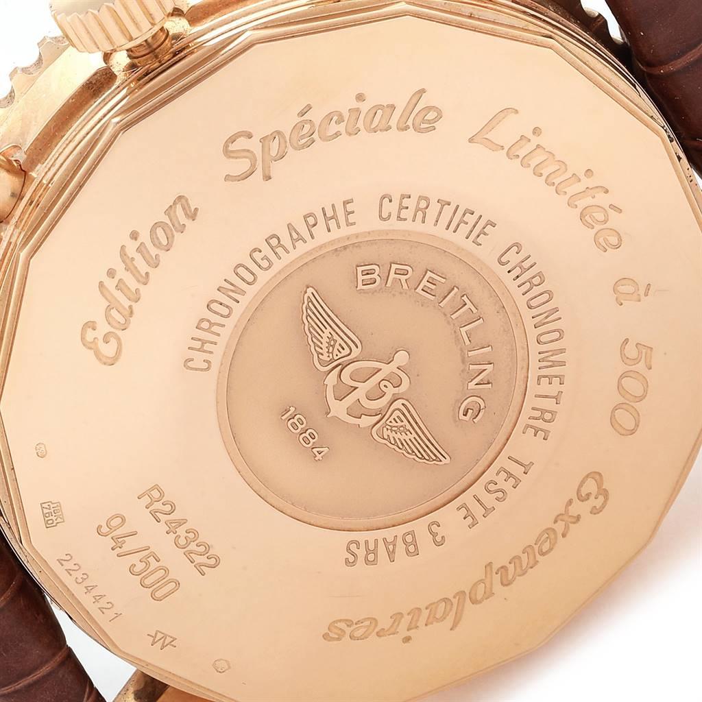 Breitling Navitimer World Rose Gold Limited Edition Herrenuhr R24322 im Angebot 2