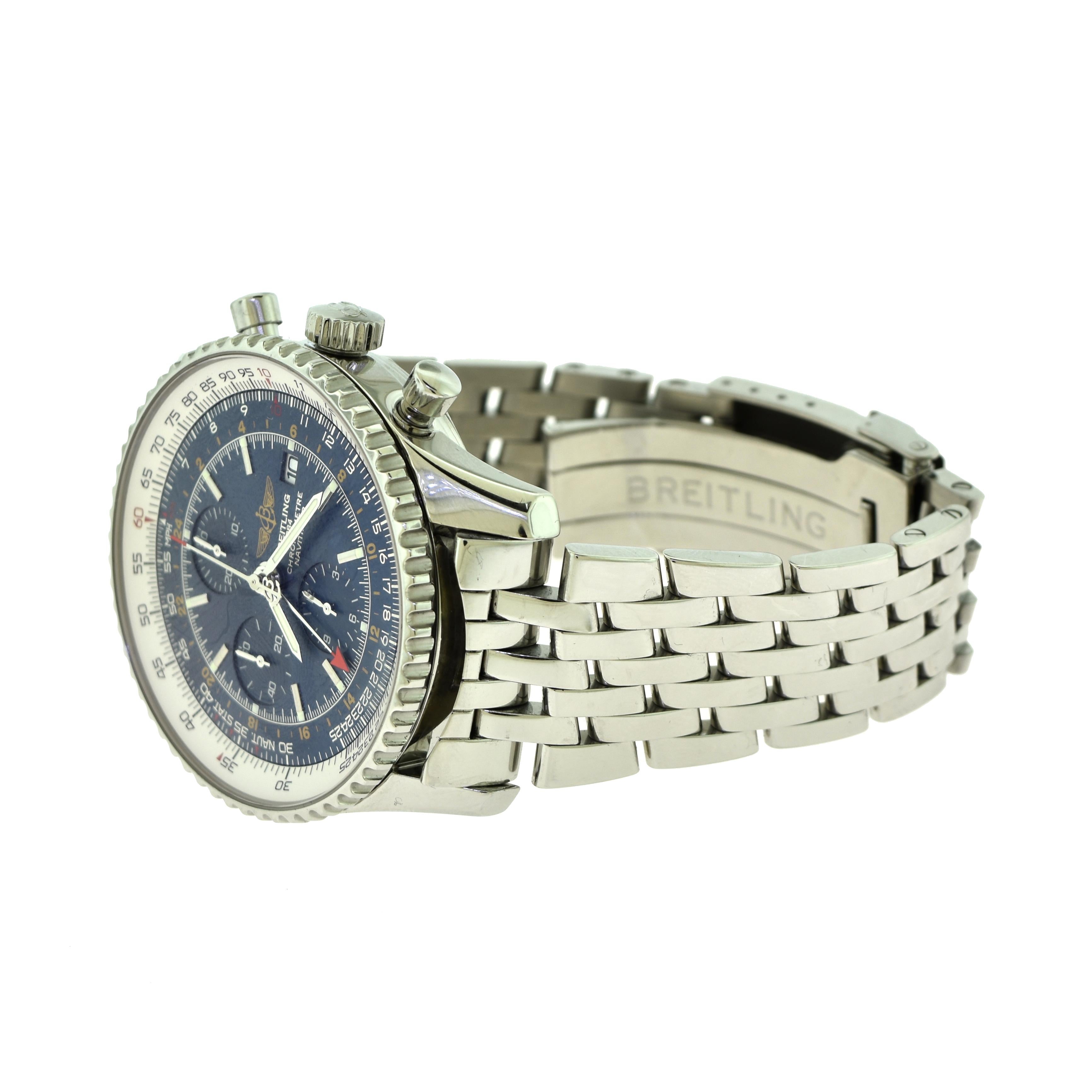 Brilliance Jewels, Miami
Questions? Call Us Anytime!
786,482,8100

Brand: Breitling

Model: Navitimer World

Ref. No.: A24322/C561

Movement: Self Winding Automatic Chronometer 

Case Size: 46 mm

Case Material: Stainless Steel

Dial: Tachymeter