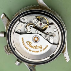 Breitling Old Navitimer A13022 Stainless Steel Champagne Dial Chronograph Watch