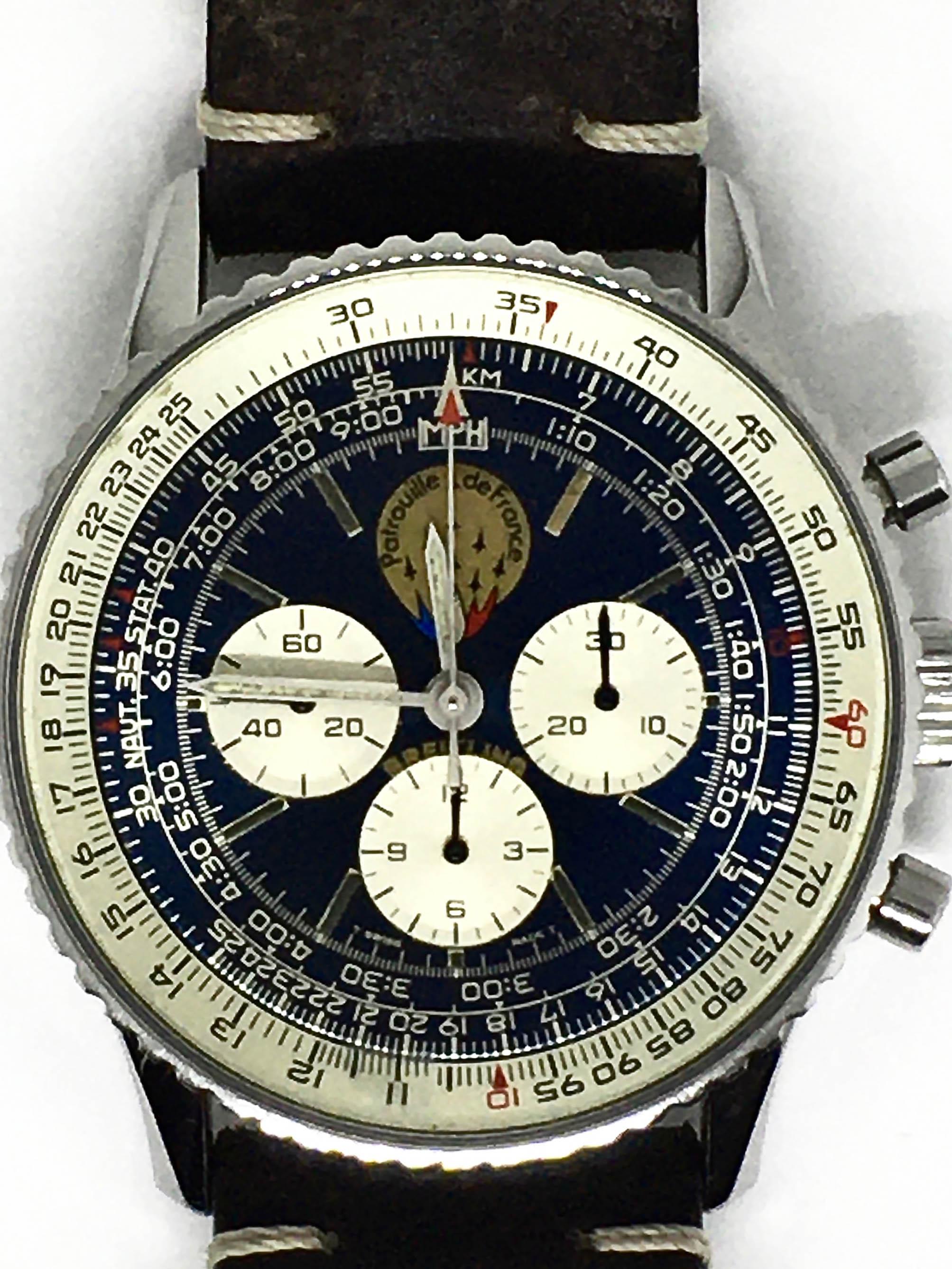 Breitling Old Navitimer Limitierte Auflage „Patrouille de France“, 1995 im Angebot 1