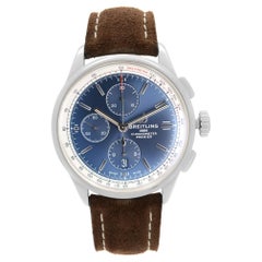 Used Breitling Premier Chronograph Blue Dial Mens Automatic Watch A13315351C1X1