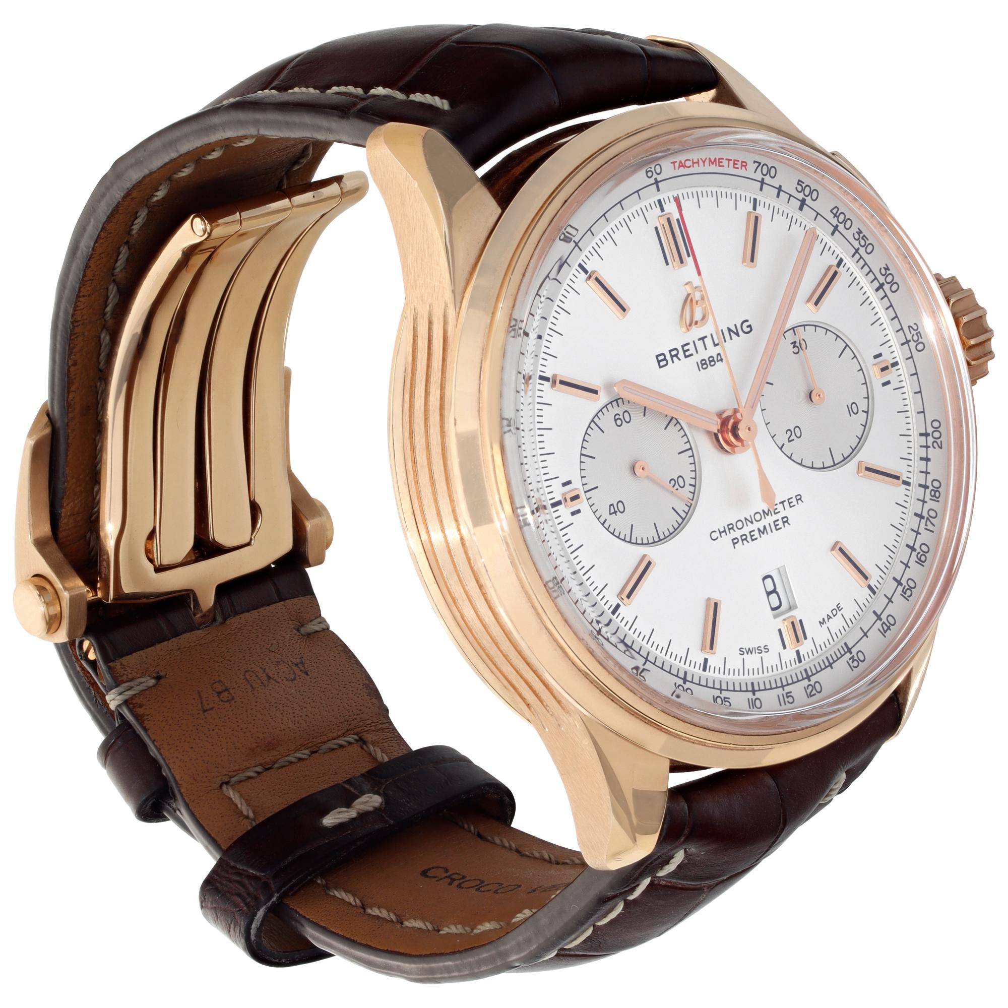 Breitling Premier 42mm RB0118371G1P2 In Excellent Condition For Sale In Surfside, FL